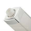 high end luxury white square plastic acrylic lotion bottle with pump for skin care cream use